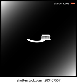 Toothbrush and Toothpaste. icon. vector design