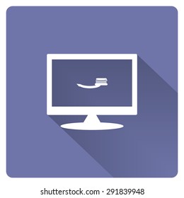 Toothbrush and Toothpaste. icon. vector design