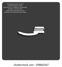 Toothbrush and Toothpaste. icon. vector design