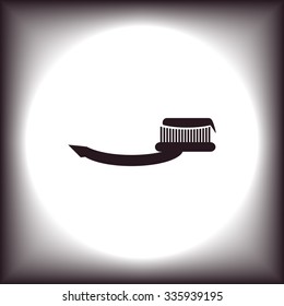 Toothbrush and Toothpaste. icon. vector design