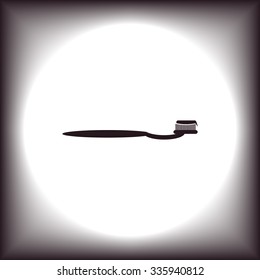 Toothbrush and Toothpaste. icon. vector design