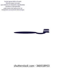 Toothbrush and Toothpaste. icon. vector design