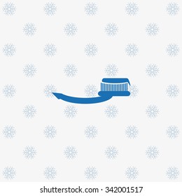Toothbrush and Toothpaste. icon. vector design