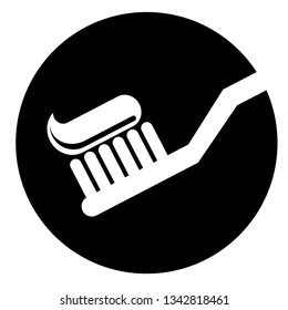 Toothbrush with toothpaste. Keep it clean.