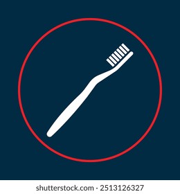 Toothbrush trendy icon amazing abstract vector illustration colorful artwork beautiful design.eps