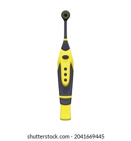 Toothbrush vector cartoon icon. Vector illustration electric brush on white background. Isolated cartoon illustration icon of electric toothbrush .