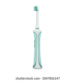 Toothbrush vector cartoon icon. Vector illustration electric brush on white background. Isolated cartoon illustration icon of electric toothbrush .