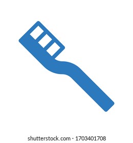 toothbrush vector glyph color icon 