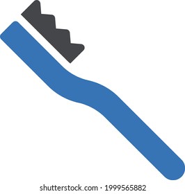 toothbrush vector glyph colour icon