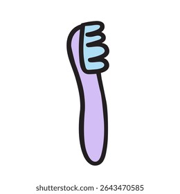 Toothbrush. Vector hand drawn illustration on white background.