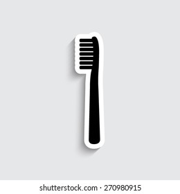 Toothbrush - vector icon