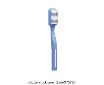 Toothbrush vector icon 3d rendering illustration