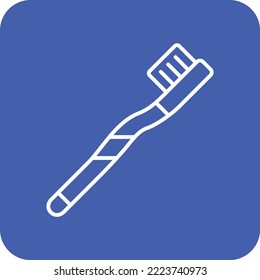 Toothbrush vector icon. Can be used for printing, mobile and web applications.