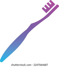 Toothbrush vector icon. Can be used for printing, mobile and web applications.