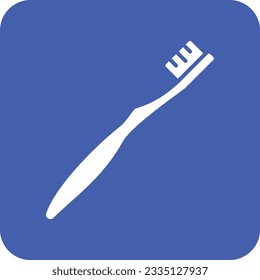 Toothbrush vector icon. Can be used for printing, mobile and web applications.
