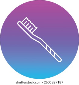 Toothbrush vector icon. Can be used for printing, mobile and web applications.
