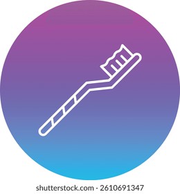 Toothbrush vector icon. Can be used for printing, mobile and web applications.