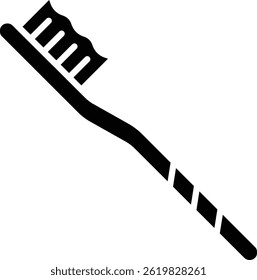 Toothbrush vector icon. Can be used for printing, mobile and web applications.