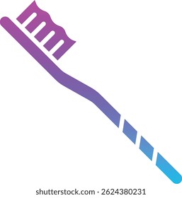 Toothbrush vector icon. Can be used for printing, mobile and web applications.