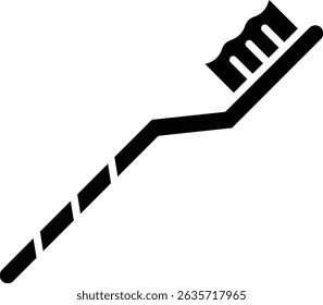 Toothbrush vector icon. Can be used for printing, mobile and web applications.