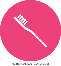 Toothbrush vector icon. Can be used for printing, mobile and web applications.