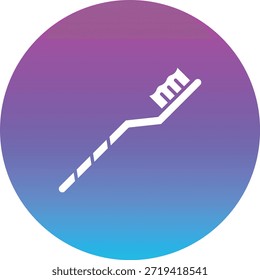 Ícone de vetor de escova de dentes. Pode ser usado para impressão, aplicativos móveis e da Web.