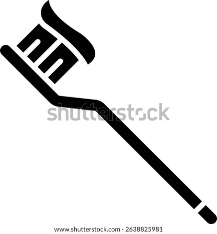 Toothbrush vector icon. Can be used for printing, mobile and web applications.