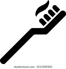 Ilustração do design do ícone do vetor da escova de dentes