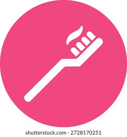 Ilustración de diseño de icono de Vector de cepillo de dientes