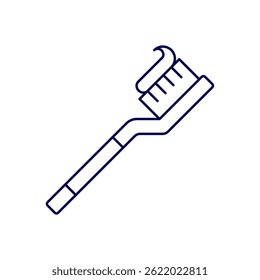 toothbrush vector icon illustration isolated on white background