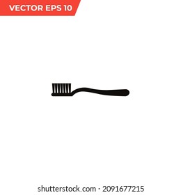Icono del vector del cepillo de dientes. Illustration.Toothcel con el icono Pegar.