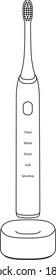 Toothbrush vector icon on white background