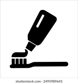 Icono de Vector de cepillo de dientes. Signo de Vector de cepillo de dientes.