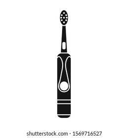 Toothbrush vector icon.Black vector icon isolated on white background toothbrush