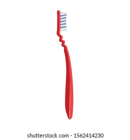 Toothbrush vector icon.Cartoon vector icon isolated on white background toothbrush .