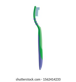 Toothbrush vector icon.Cartoon vector icon isolated on white background toothbrush .