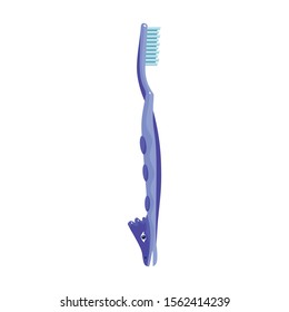 Toothbrush vector icon.Cartoon vector icon isolated on white background toothbrush .