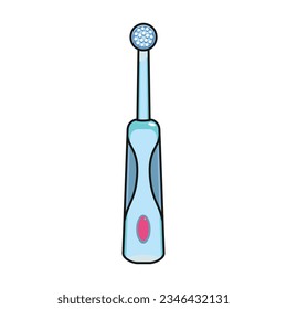 Icono vectorial de cepillo de dientes.Icono de vector de color aislado en cepillo de dientes de fondo blanco.