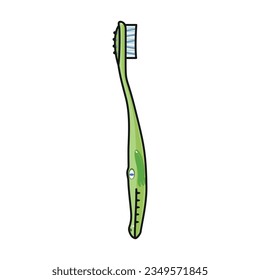 Toothbrush vector icon.Color vector icon isolated on white background toothbrush .