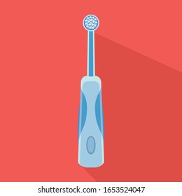 Toothbrush vector icon.Flat vector icon isolated on white background toothbrush .