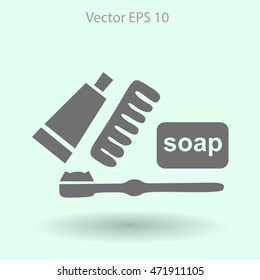 Toothbrush vector illustration