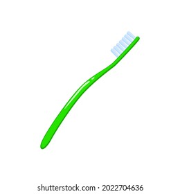 Toothbrush. Vector illustration cartoon flat icon isolated on white background.