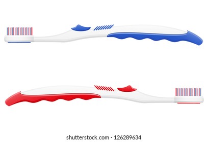 toothbrush vector illustration isolated on white background