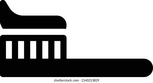 Zahnbürste Vektorgrafik auf transparentem Hintergrund.Hochwertige Symbole.Glyphen Vektorsymbol für Konzept und Grafikdesign. 