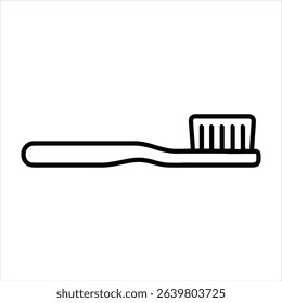 Toothbrush vector illustration Oral hygiene dental care bathroom essential daily cleaning white