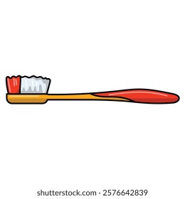 Toothbrush vector illustration, plastic toothbrush flat icon, toothbrush clip art, clip art toothbrush,