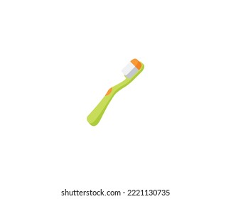 Toothbrush vector isolated icon. Toothbrush emoji illustration. Toothbrush vector isolated emoticon