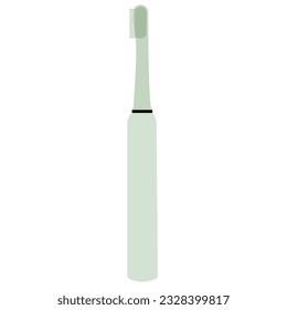Zahnbürste, Vektorsymbol. Vektorgrafik: elektrische Bürste auf weißem Hintergrund. Einzeln Umriss-Icon der elektrischen Zahnbürste .elektrische Zahnbürste für die Reinigung von Zähnen und Hygiene ..
