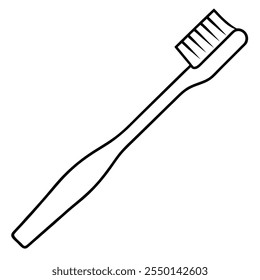 escova de dentes de uma silhueta vetorial