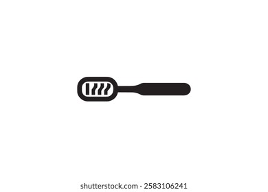 toothbrush vector silhouette isolated in white background